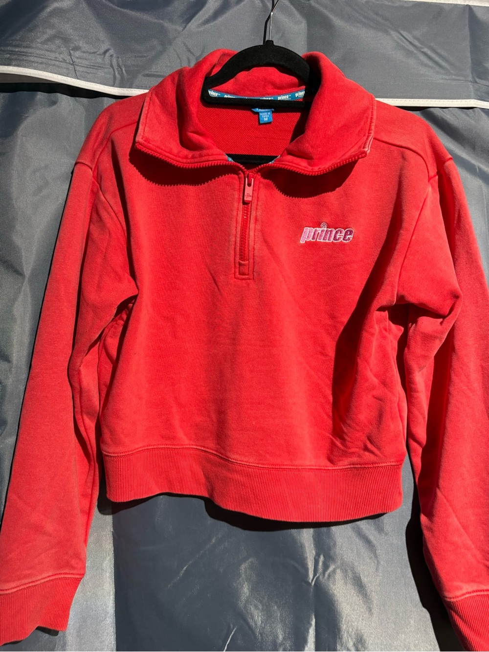 Prince adult Red Half-Zip Pullover Jacket